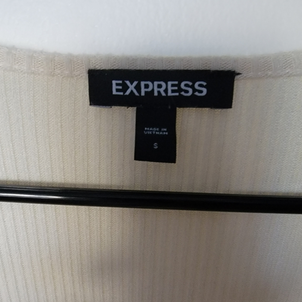 New Express Ribbed Wrap Sweater - Picture 3 of 3